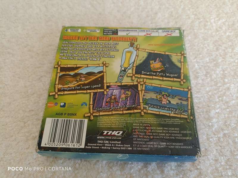 The SpongeBob SquarePants Movie Gameboy GBA
