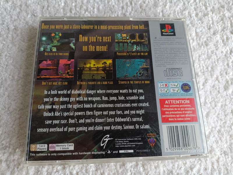 Oddworld Playstation 1 PAL