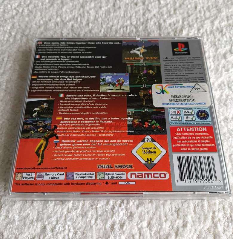 Tekken 3 Playstation 1 Platinum Version PAL CIB