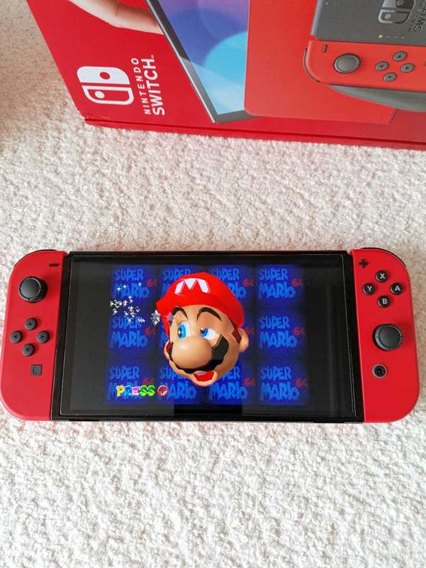 Nintendo Switch Oled Mario Limited Edition Console +Box
