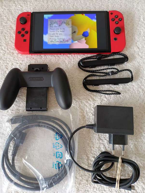 Nintendo Switch Oled Mario Limited Edition Console +Box