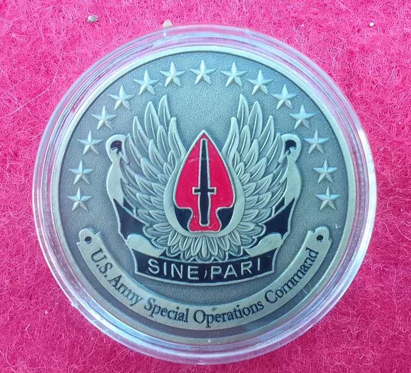Special Operations Command Challenge coin