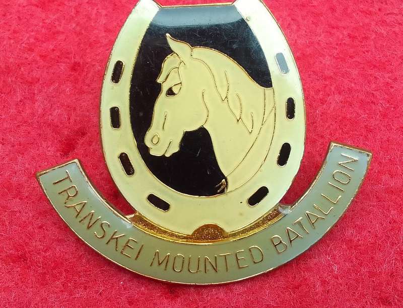 TRANSKEI MOUNTED BATTALION CAP BADGE