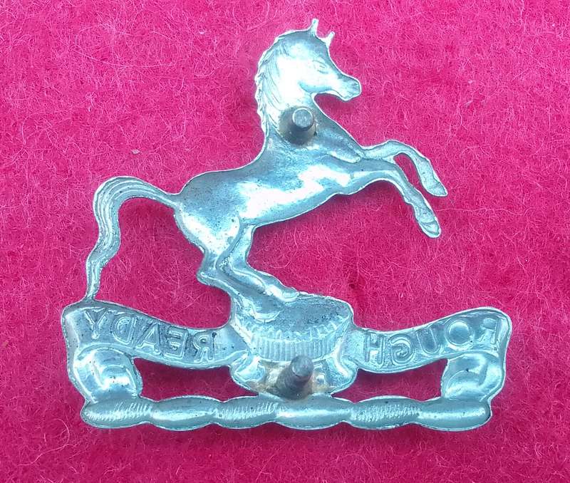 Natal Mounted Rifles White metal- Cap Badge