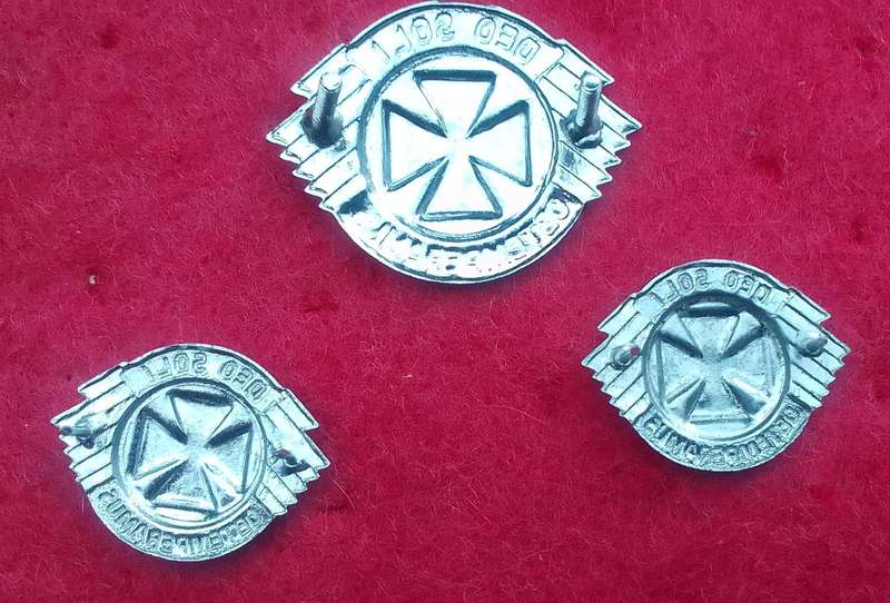 REGIMENT DAN PIENAAR CAP & COLLAR BADGE SET