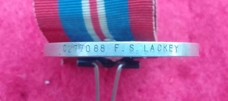 1939 -   1945 STAR & 1939 - 1945 WAR MEDAL ISSUED TO C277088 FS LACKEY