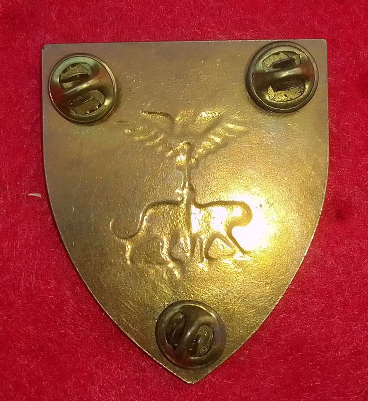 ZAMBIA DEFENCE FORCE SPECIAL FORCES METAL SHOULDER FLASH - PINS INTACT
