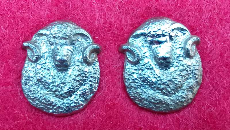 REGIMENT GROOT KAROO MESS DRESS COLLAR BADGES