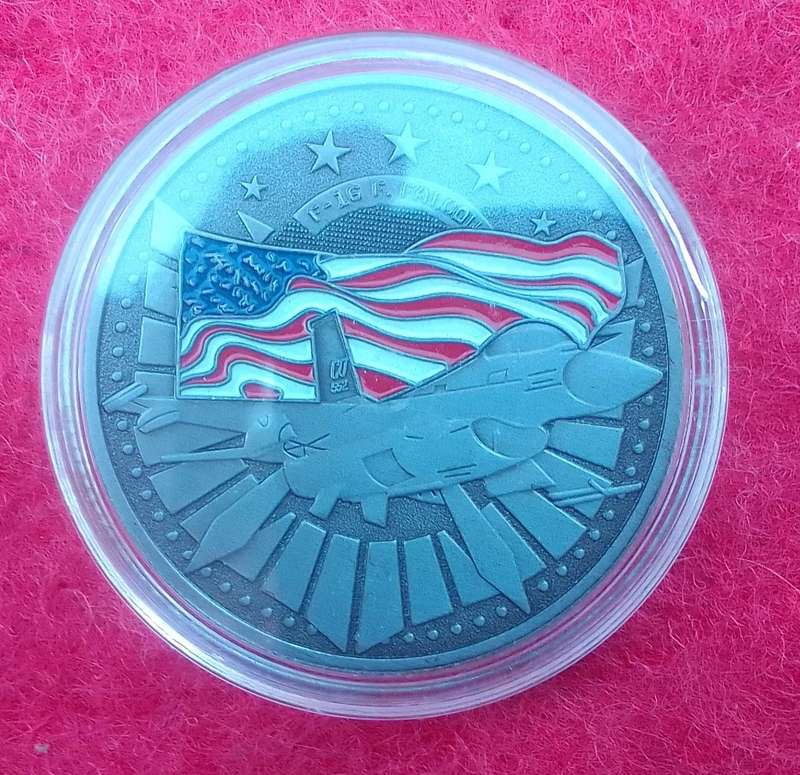 F-16 F. Falcon challenge coin