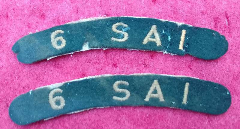 6 SAI (pair) Shoulder Title