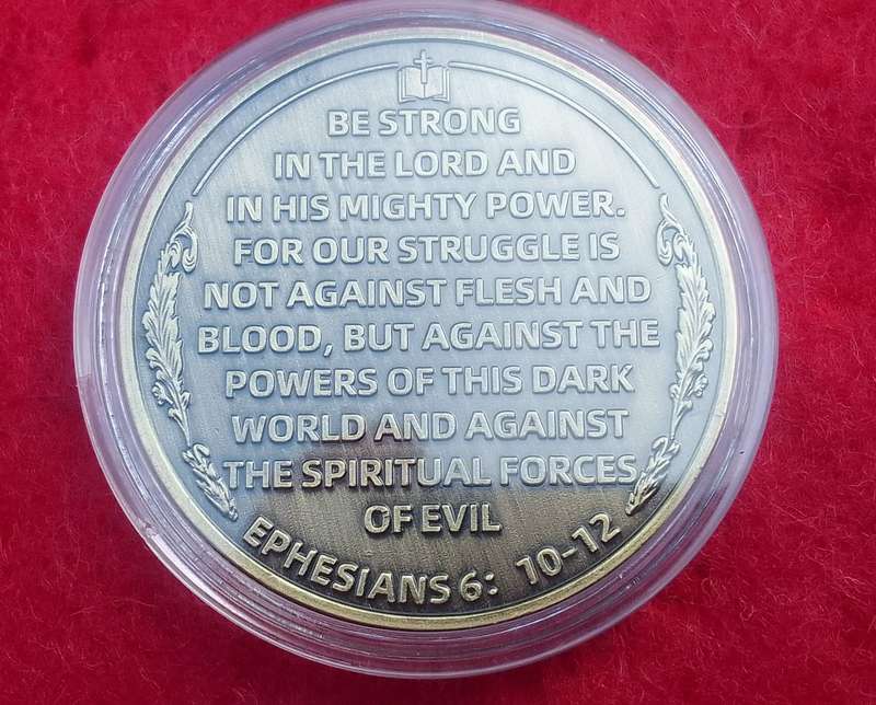 Bronze Kneeling Soldier Challenge coin