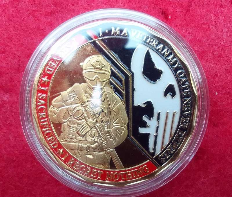 Veterans Oath challenge coin