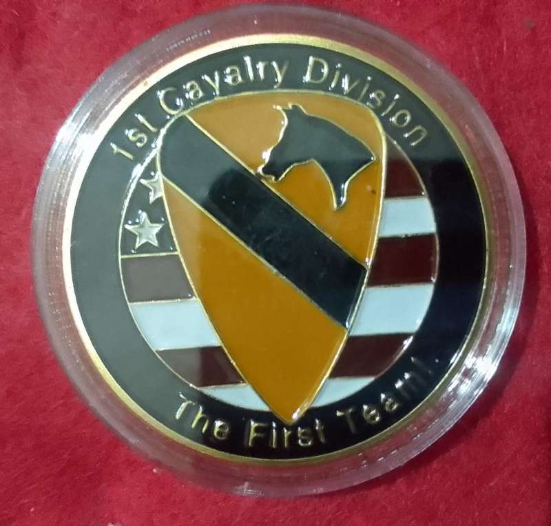 1st Cavalry division challenge coin