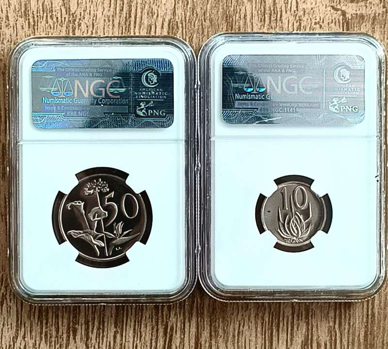 1978 Proof NGC graded!! Incl. Rare 69PF-Cameo and Ultra Cameo coins!! Mandela Smiley incl..!!