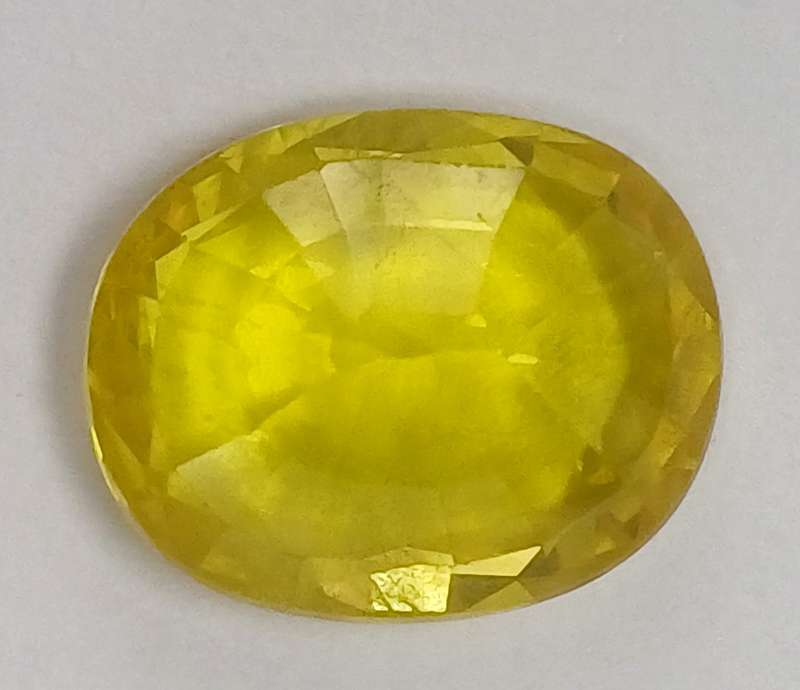 Lovely Natural 5.03ct Loose Yellow Sapphire, With EGL Certificate
