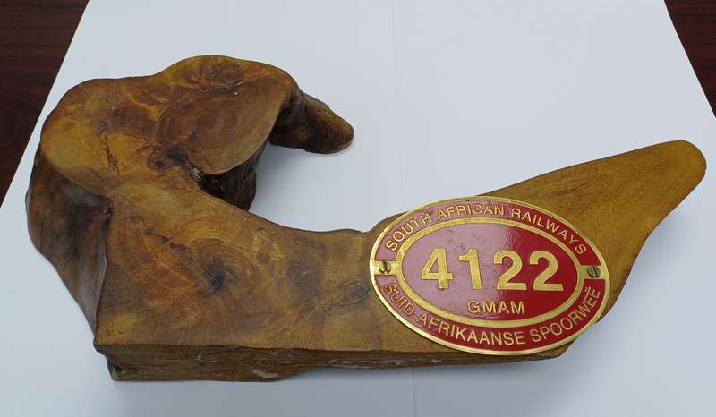 South African Railways Momento for August 2001, Last Locos over Lootsberg Pass, Steam Engine 4122