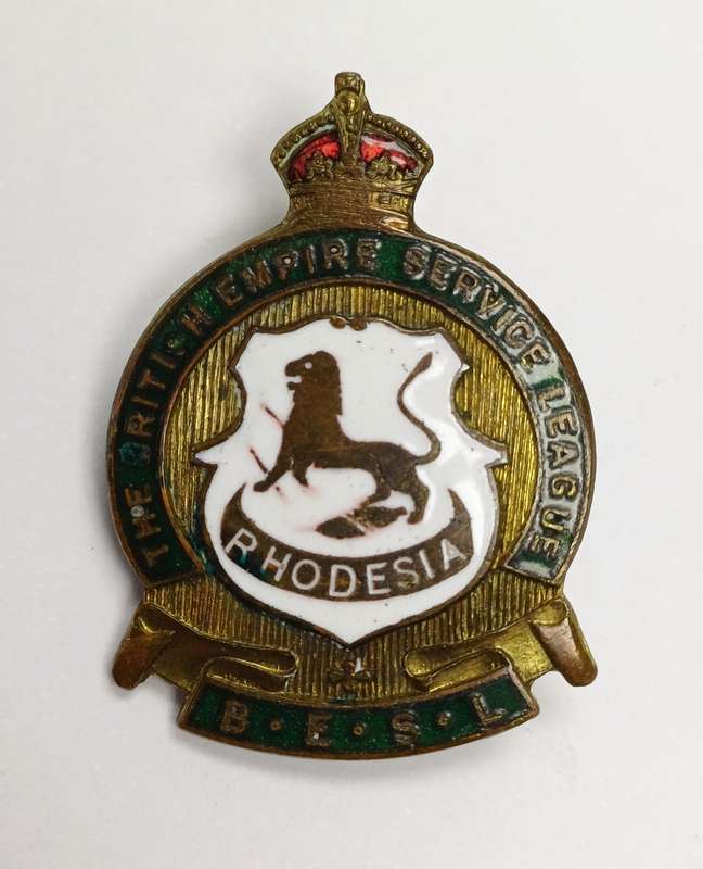 Rare Rhodesia, The British Empire Services League Pin Badge