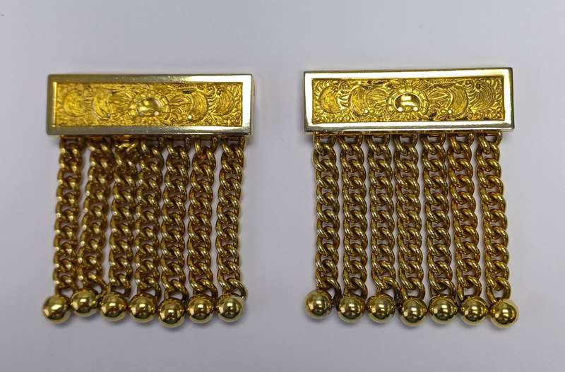 Masonic Gilt Apron Tassel Pair