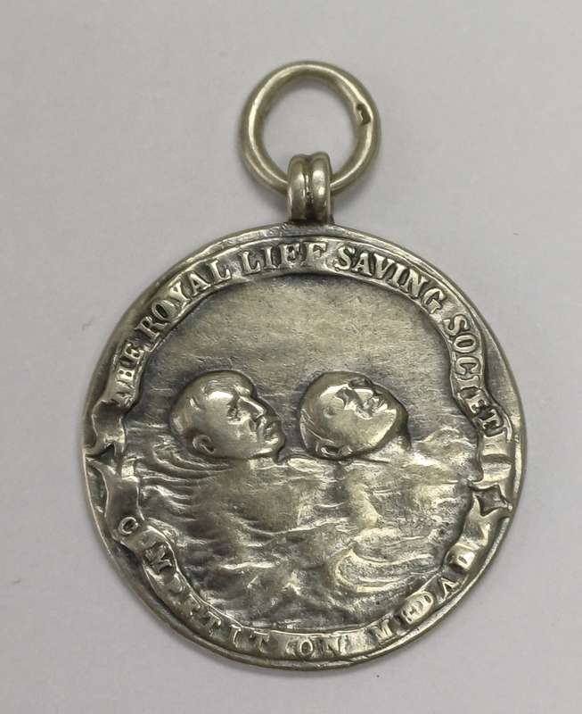 Silver, The Royal Life Saving Society, Competition Medal, Awarded for Mens Champs 1919, 1st