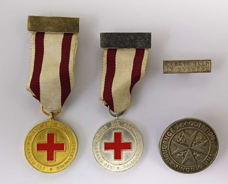 Red Cross Society Medals and Bar and St. John Badge