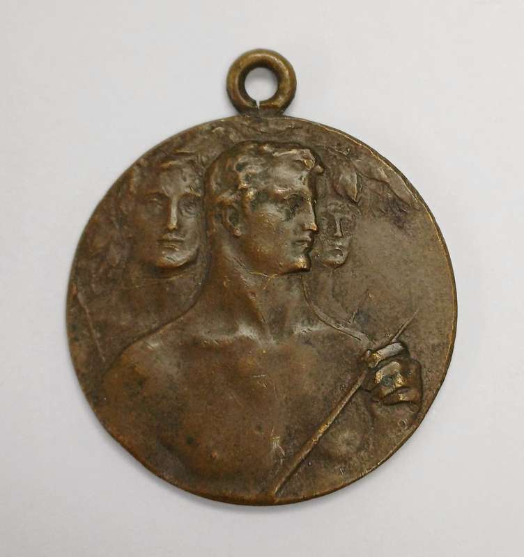 Vintage Bronze Musketeers Medal