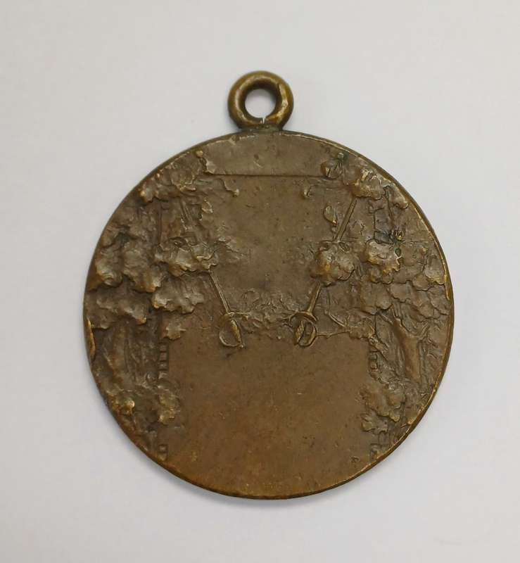 Vintage Bronze Musketeers Medal