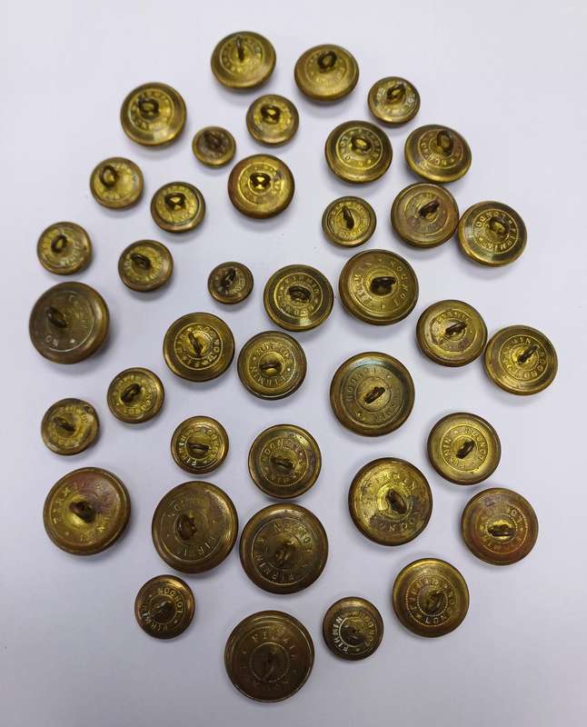 Rhodesia WWII Period General Service Brass Buttons X 39