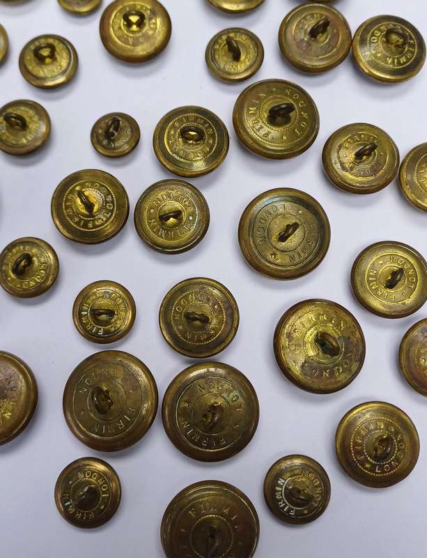 Rhodesia WWII Period General Service Brass Buttons X 39