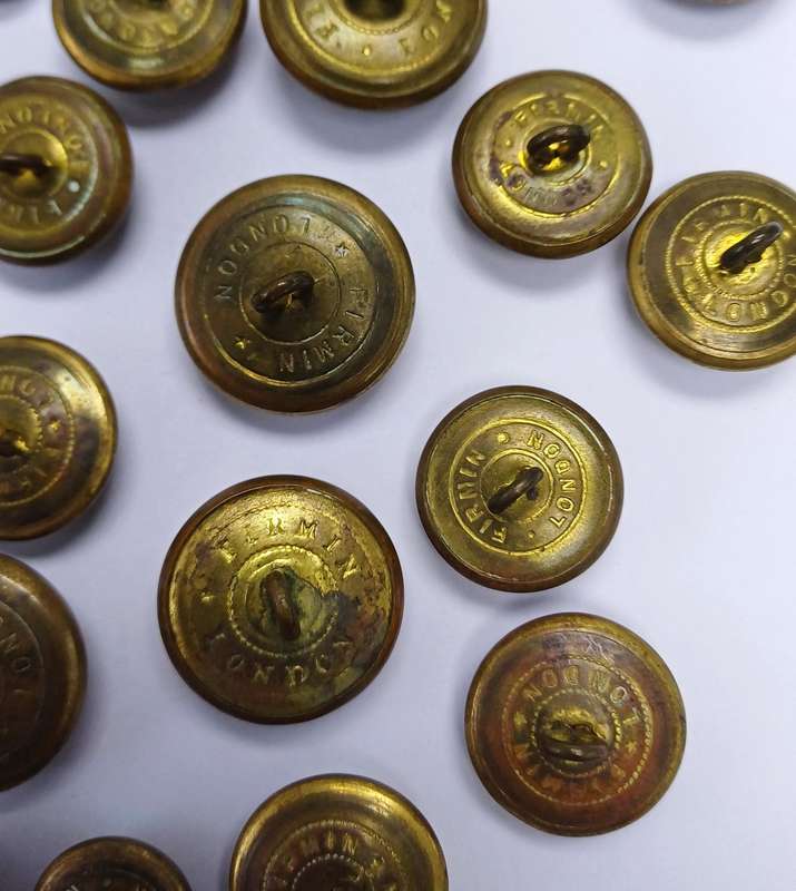 Rhodesia WWII Period General Service Brass Buttons X 39