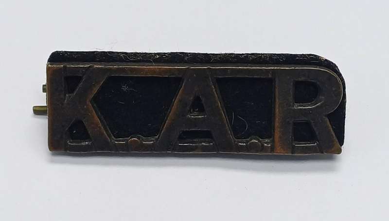 Kings African Rifles Shoulder Title