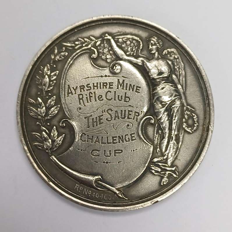 Rare Southern Rhodesia Ayrshire Mine, Rifle Club 1907 medal