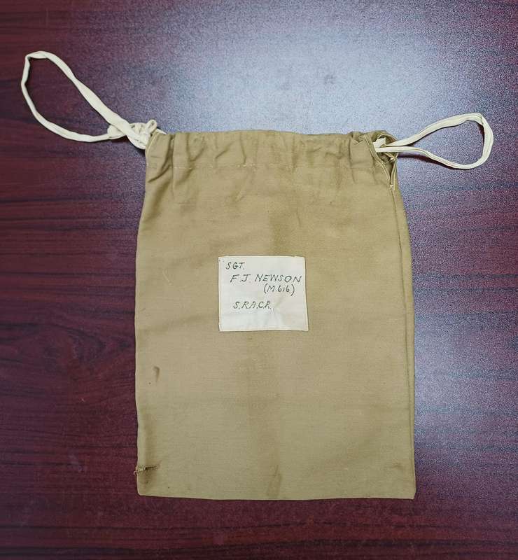 Southern Rhodesia Armoured Car Regiment, Bag Belonging to Sgt. F. J. Newson