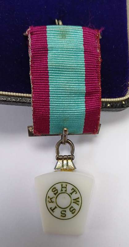 Vintage Mark Master Mason Silver Keystone Breast Jewel