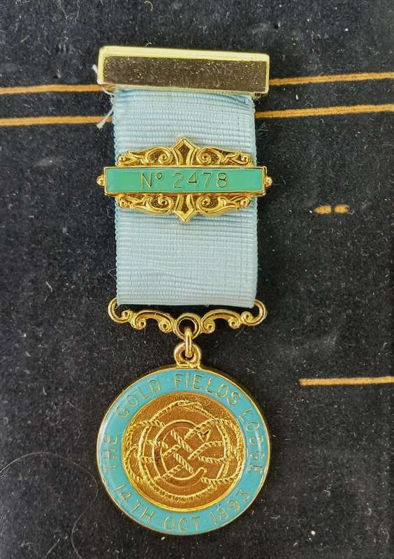 The Gold Field Lodge Masonic Jewel