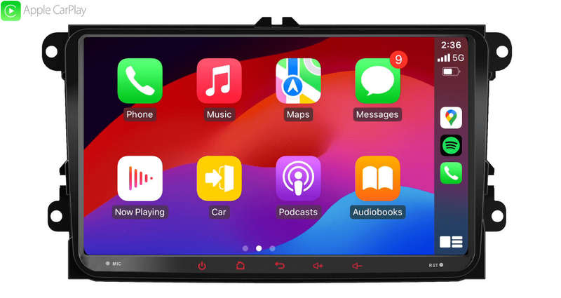 Blackspider BSVW9A Golf 5/6 Wireless Apple CarPlay Android Auto Radio FREE CAM