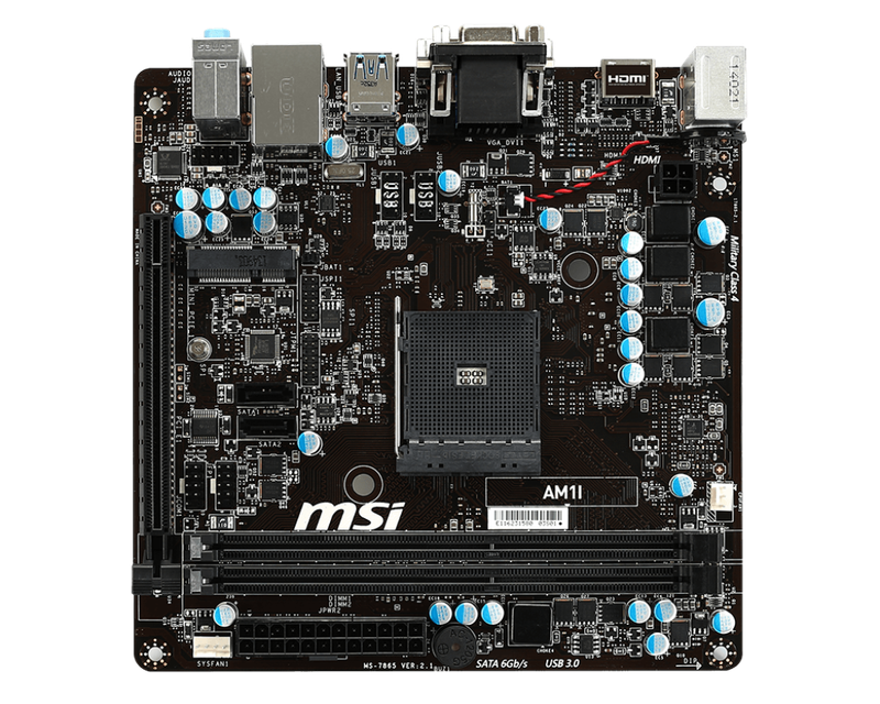 MSI Socket AM1 Motherboard +  AMD Athlon 5150 APU + fan.