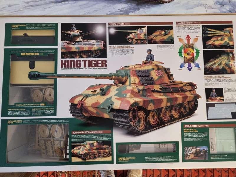 A bargain at this price. Tamiya 1/16 R/C German KING TIGER FULL-OPTION COMPLETE KIT