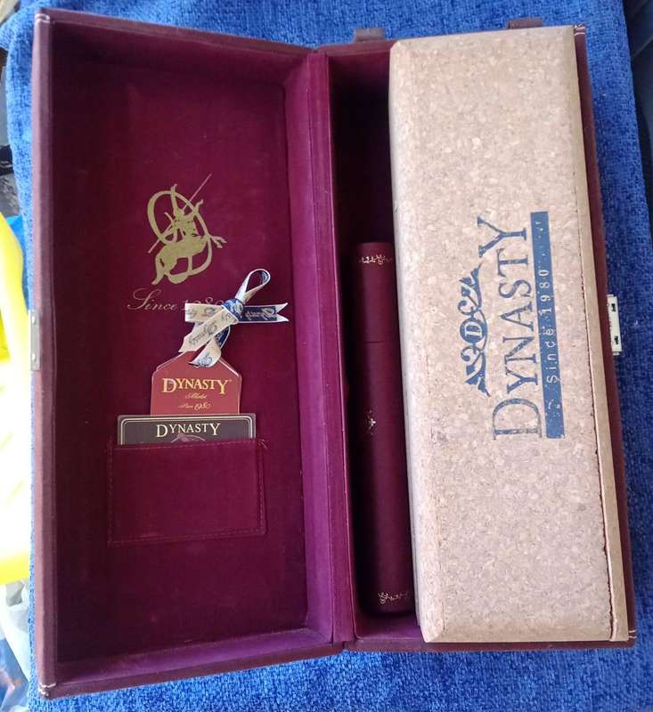 Dynasty Dry Red Wine Reserve Merlot in deluxe presentation box with certificate.