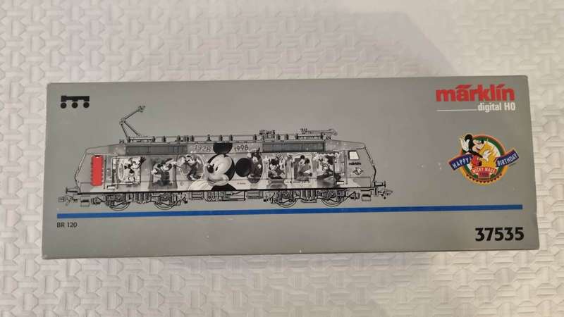 Limited edition. Märklin 37535 Digital HO: Locomotive BR 120 'Mickey Mouse' anniversary 1928-1998.