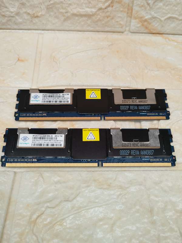 Nanya 2gb Pc2 server ram x 2