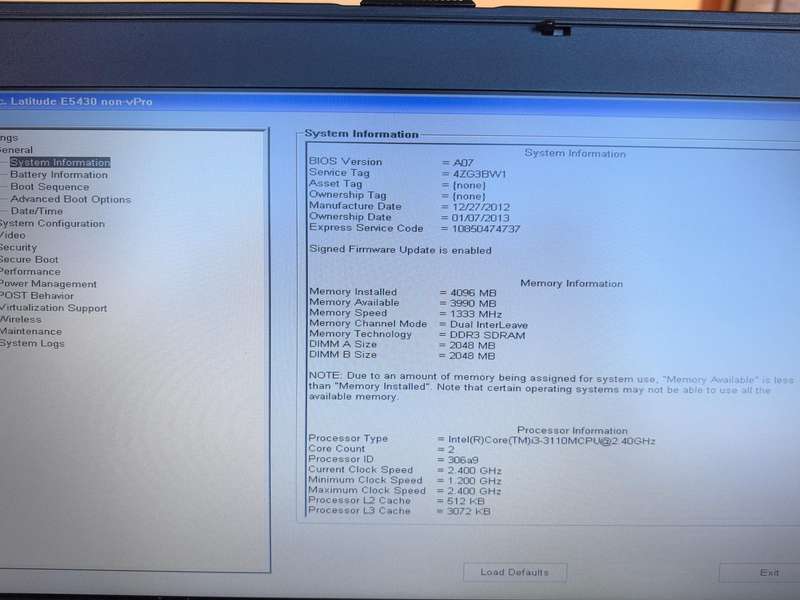 i3 Dell Latitude E5430