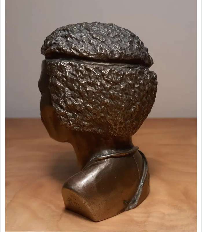 Investment Art by Casper Darare (1952 - 2001) Bronze Overlay Sculpture - The Chief, No.6