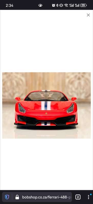 FERRARI 488 PISTA 1:24 Model Collectable in Original Box