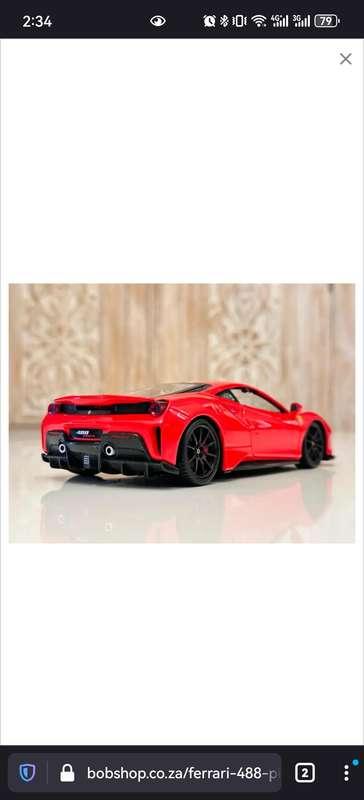 FERRARI 488 PISTA 1:24 Model Collectable in Original Box