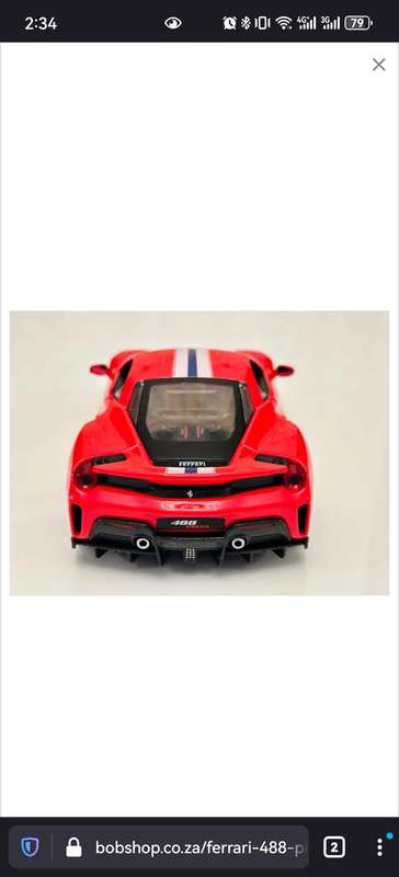 FERRARI 488 PISTA 1:24 Model Collectable in Original Box