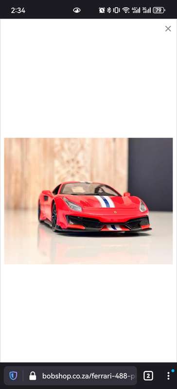 FERRARI 488 PISTA 1:24 Model Collectable in Original Box