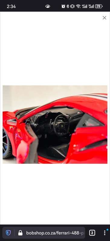 FERRARI 488 PISTA 1:24 Model Collectable in Original Box