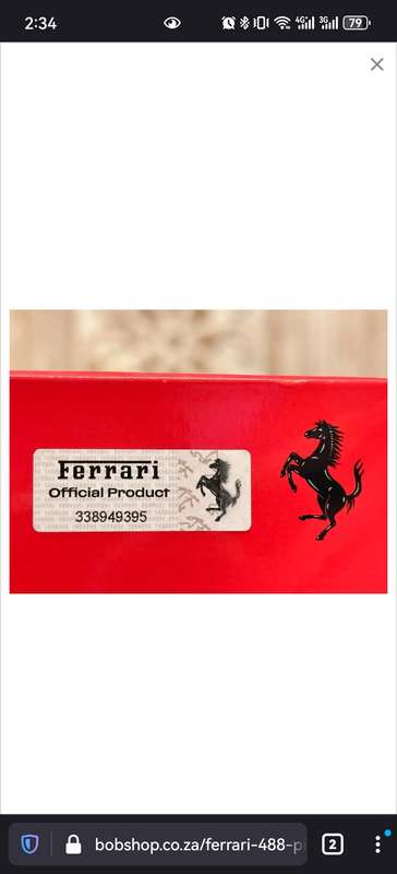 FERRARI 488 PISTA 1:24 Model Collectable in Original Box