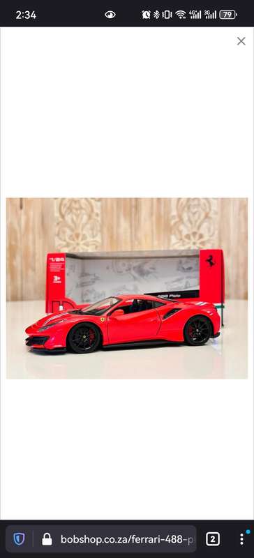 FERRARI 488 PISTA 1:24 Model Collectable in Original Box