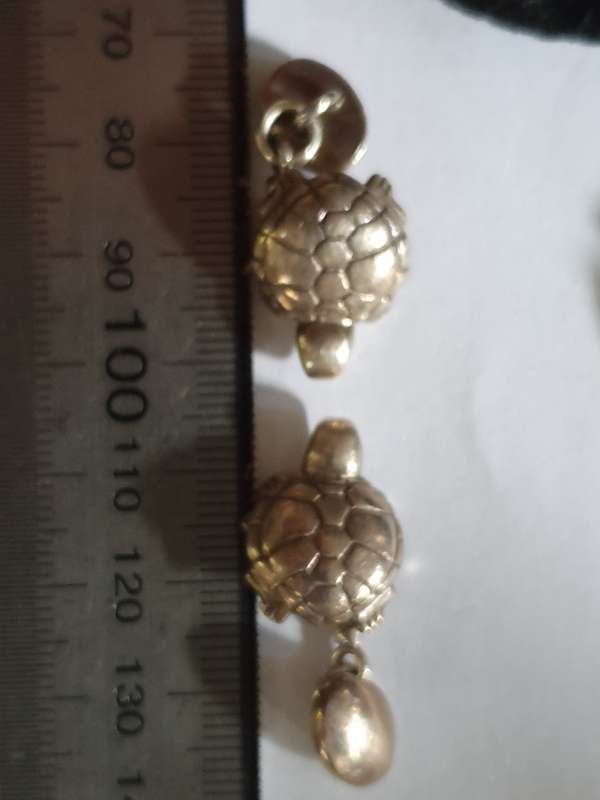 Vintage sterling silver tortoise cufflinks - Thomas Pink